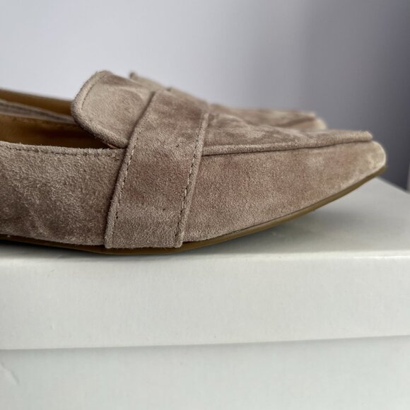 Steve Madden Grey Suede Pointed Toe Flats Jainna Size 5 - Picture 6 of 16